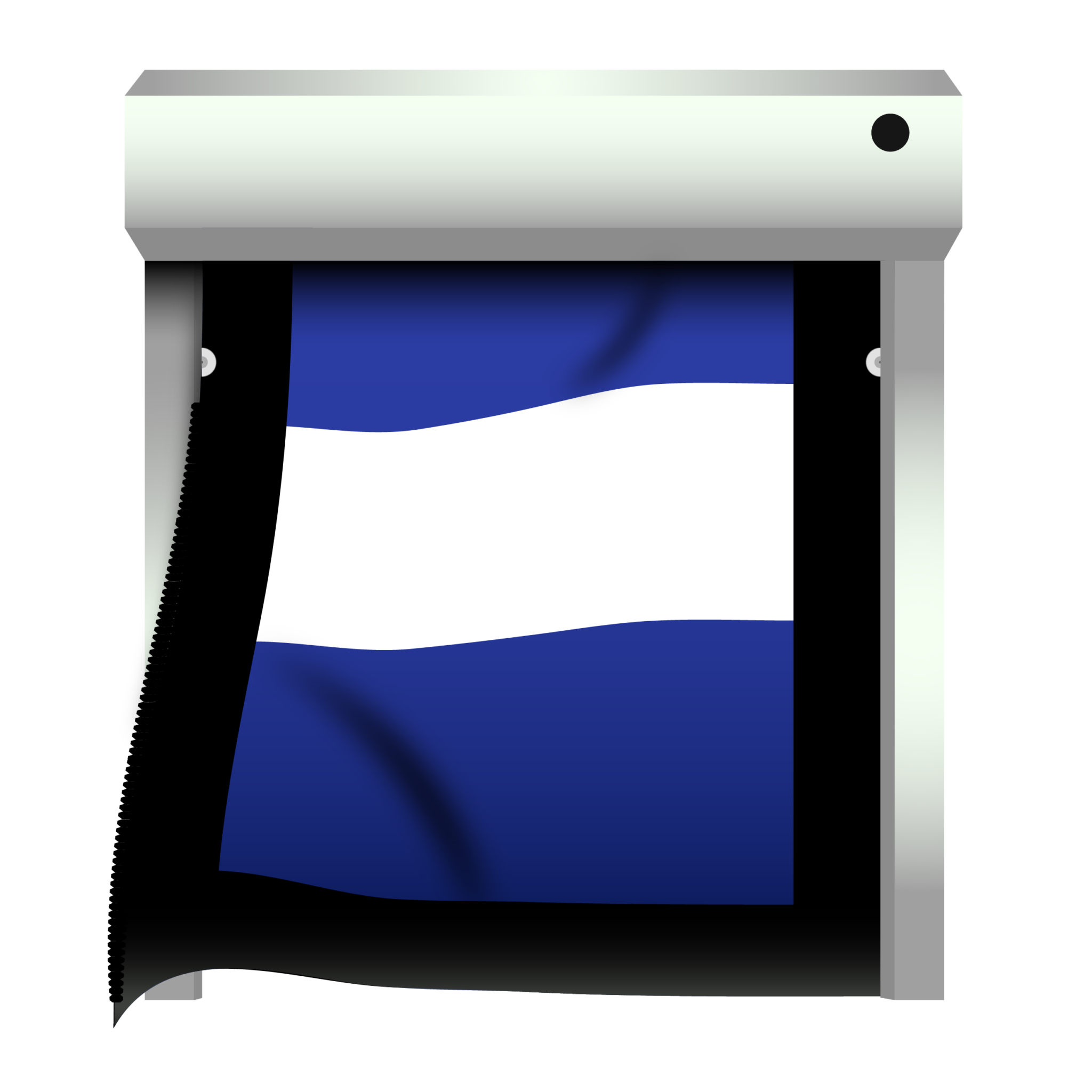 CUA TU PHỤC HOI mô hinh 3d củaCửa cuốn nhanh PVC tự phục hồi